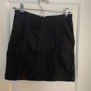 Free people black jean skirt